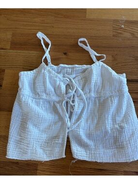 SHEIN White Textured Gauze Cami